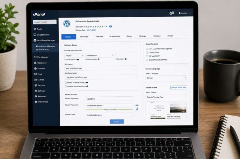instaliranje wordpress sajta